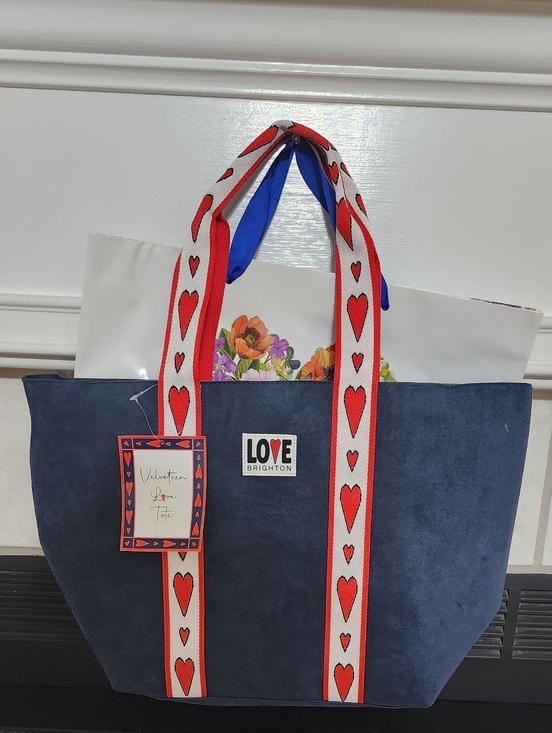 Brighton Handbags - Brighton Velveteen Love Tote